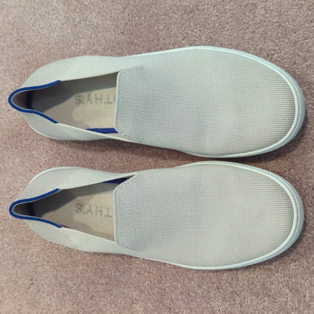 Rothy's Cream Slip On Sneakers Size 9